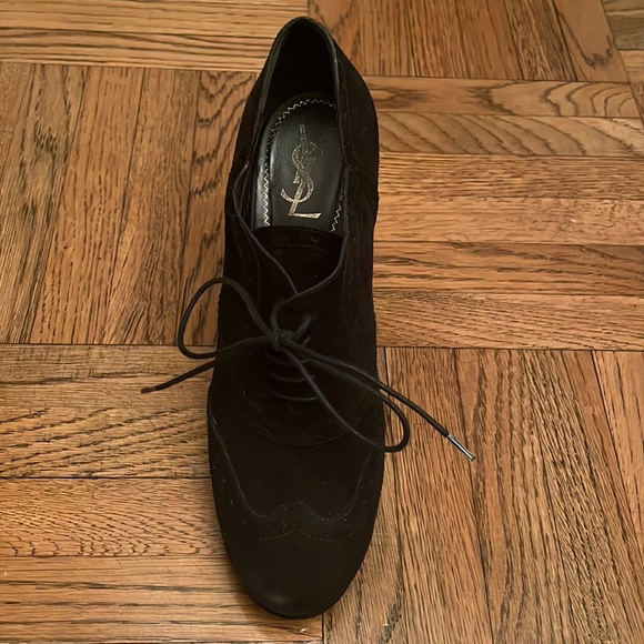 Yves Saint Laurent Lace Up Booties - Picture 2 of 7